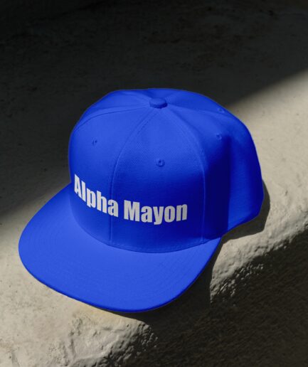 Alpha Mayon Fitted Hat - (Blue)